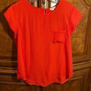 Red Polka Dot Top